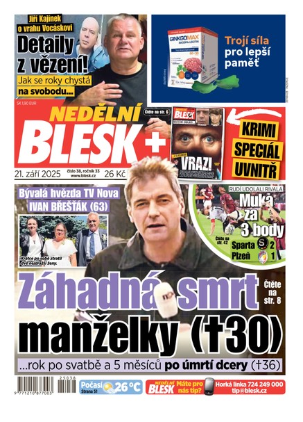 NEDĚLNÍ BLESK - 21.09.2025