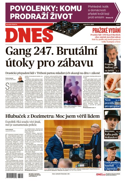 MF DNES - 26.09.2025