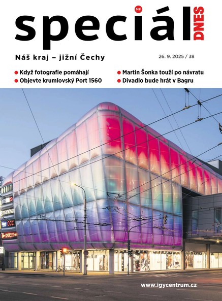 Magazín DNES Speciál Jižní Čechy - 26.09.2025