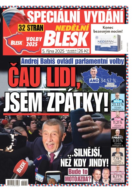 NEDĚLNÍ BLESK - 05.10.2025