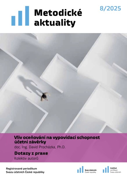 Metodické aktuality Svazu účetních č. 8/2025