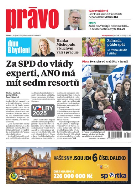 Deník Právo - 8.10.2025