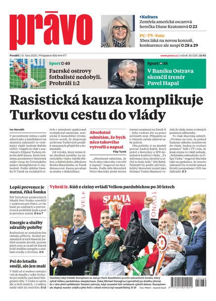 Deník Právo - 13.10.2025