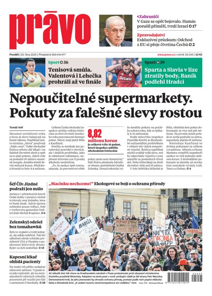 Deník Právo - 20.10.2025