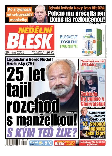 NEDĚLNÍ BLESK - 26.10.2025