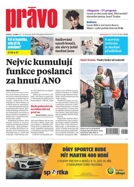 Deník Právo - 8.11.2025