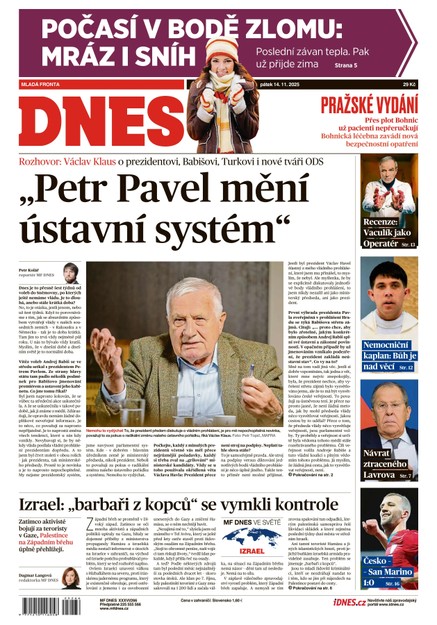 MF DNES - 14.11.2025