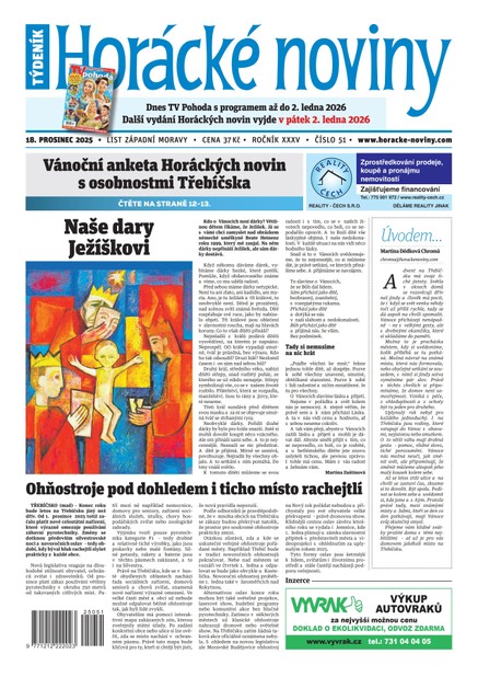 Horácké noviny 51/2025