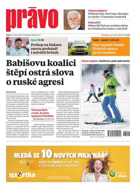 Deník Právo - 9.1.2026