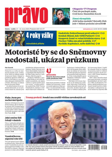Deník Právo - 21.2.2026