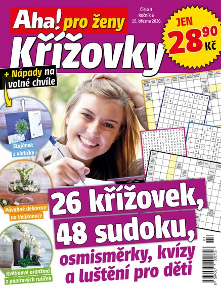 Aha! pro ženy křížovky 3/2026