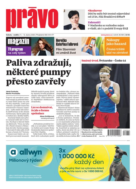 Deník Právo - 11.4.2026