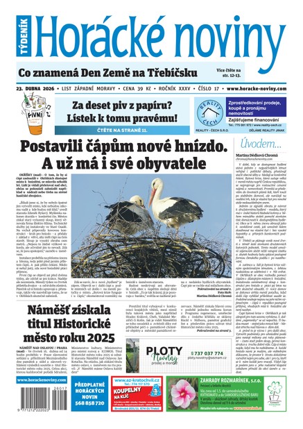 Horácké noviny 17/2026