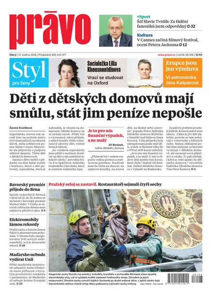 Deník Právo - 12.5.2026