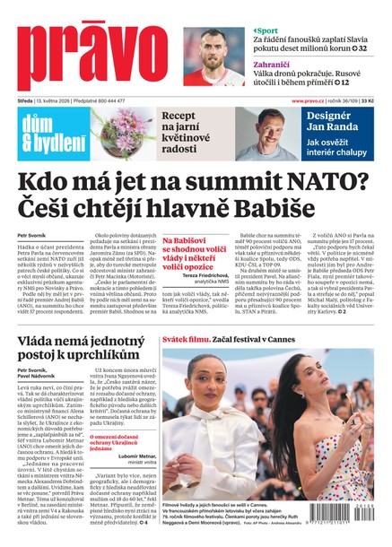 Deník Právo - 13.5.2026