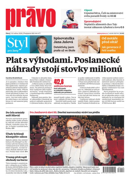 Deník Právo - 19.5.2026