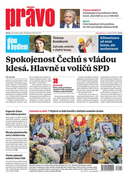 Deník Právo - 20.5.2026