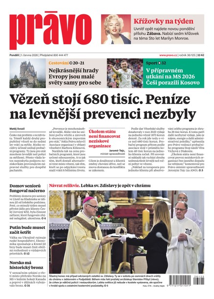 Deník Právo - 1.6.2026