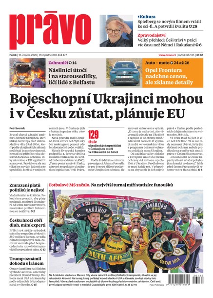 Deník Právo - 12.6.2026
