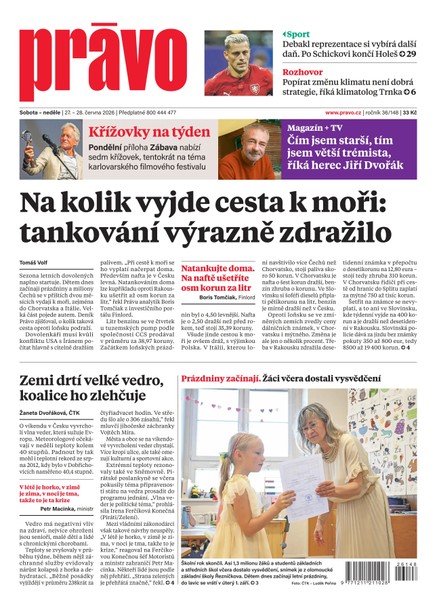 Deník Právo - 27.6.2026