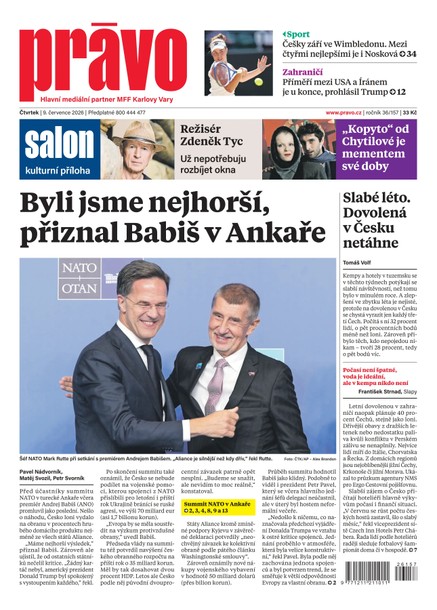 Deník Právo - 9.7.2026