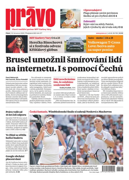 Deník Právo - 10.7.2026