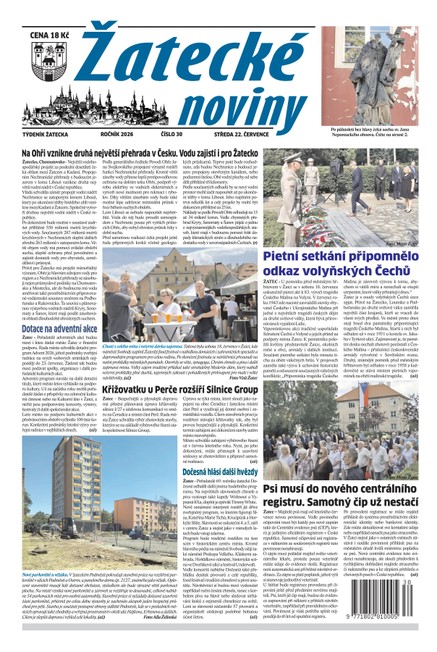 Žatecké noviny č. 30/2026