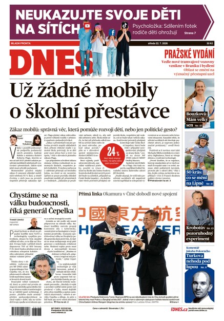 MF DNES - 22.07.2026
