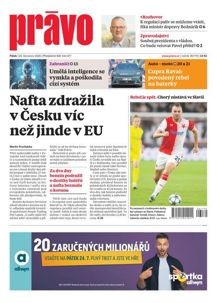 Deník Právo - 24.7.2026