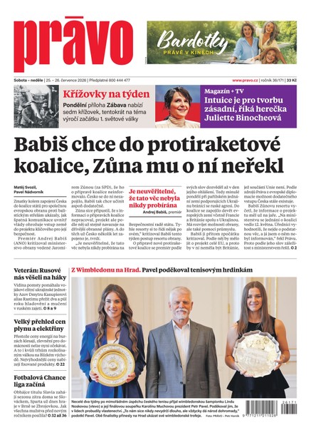 Deník Právo - 25.7.2026