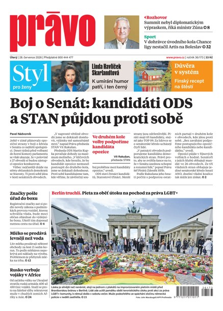 Deník Právo - 28.7.2026