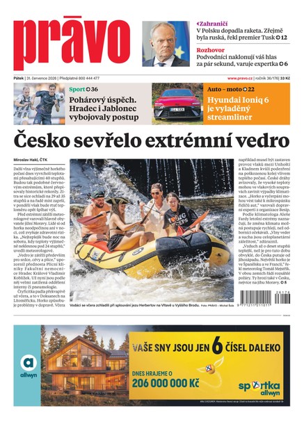 Deník Právo - 31.7.2026