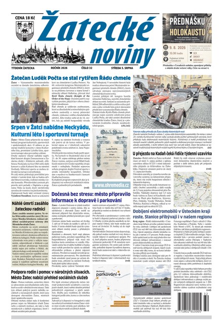 Žatecké noviny č. 32/2026