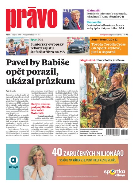 Deník Právo - 7.8.2026