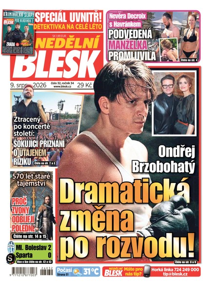 NEDĚLNÍ BLESK - 09.08.2026