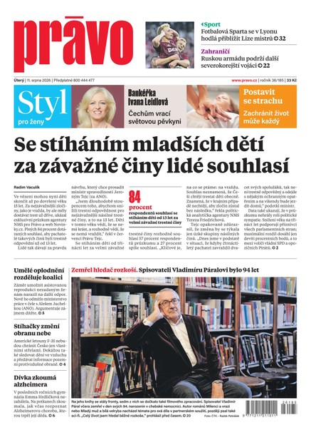 Deník Právo - 11.8.2026