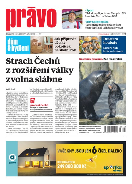 Deník Právo - 19.8.2026
