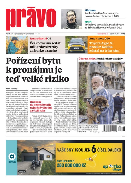 Deník Právo - 21.8.2026