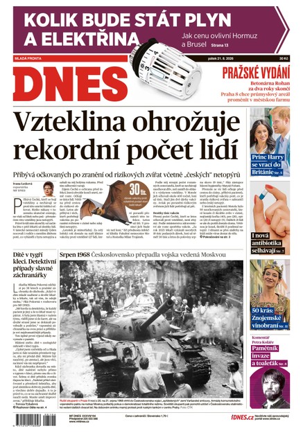 MF DNES - 21.08.2026