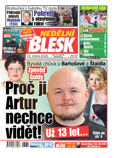 NEDĚLNÍ BLESK - 23.08.2026