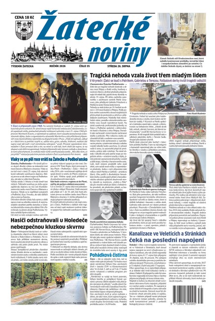 Žatecké noviny č. 35/2026
