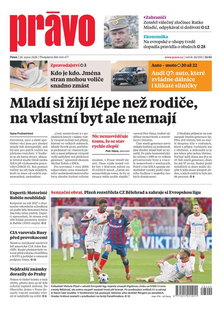 Deník Právo - 28.8.2026