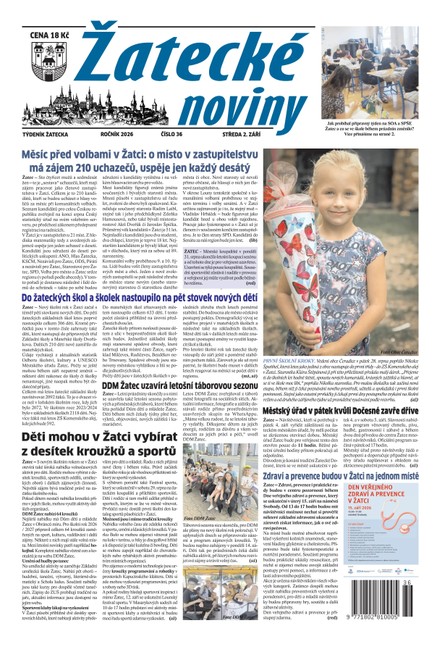 Žatecké noviny č. 36/2026