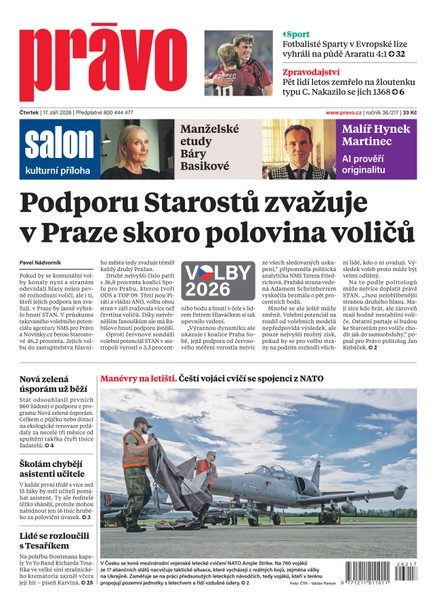Deník Právo - 17.9.2026