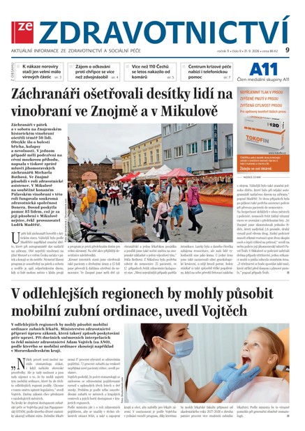 Ze Zdravotnictví 9/2026