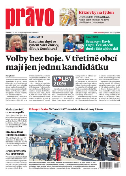 Deník Právo - 21.9.2026