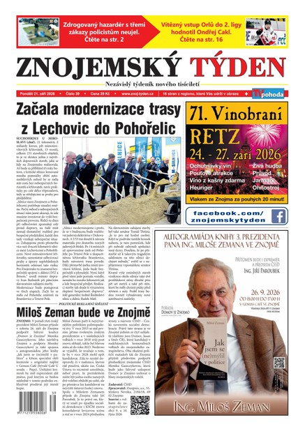 Znojemský týden 39/2026