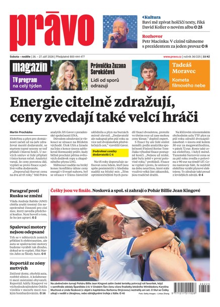Deník Právo - 26.9.2026