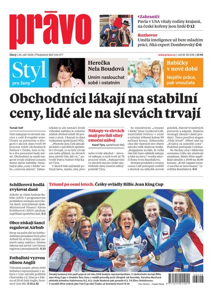 Deník Právo - 29.9.2026