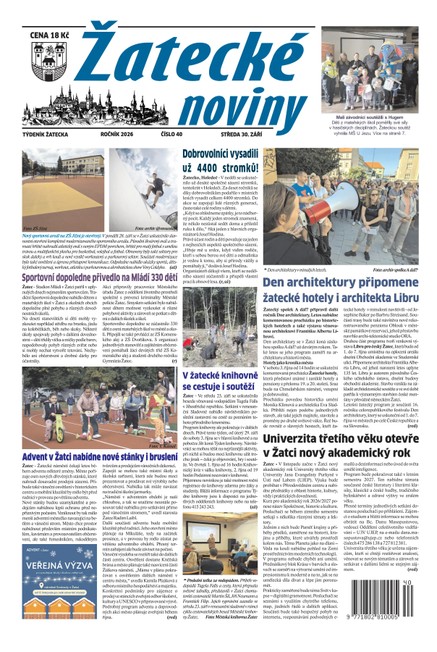 Žatecké noviny č. 40/2026